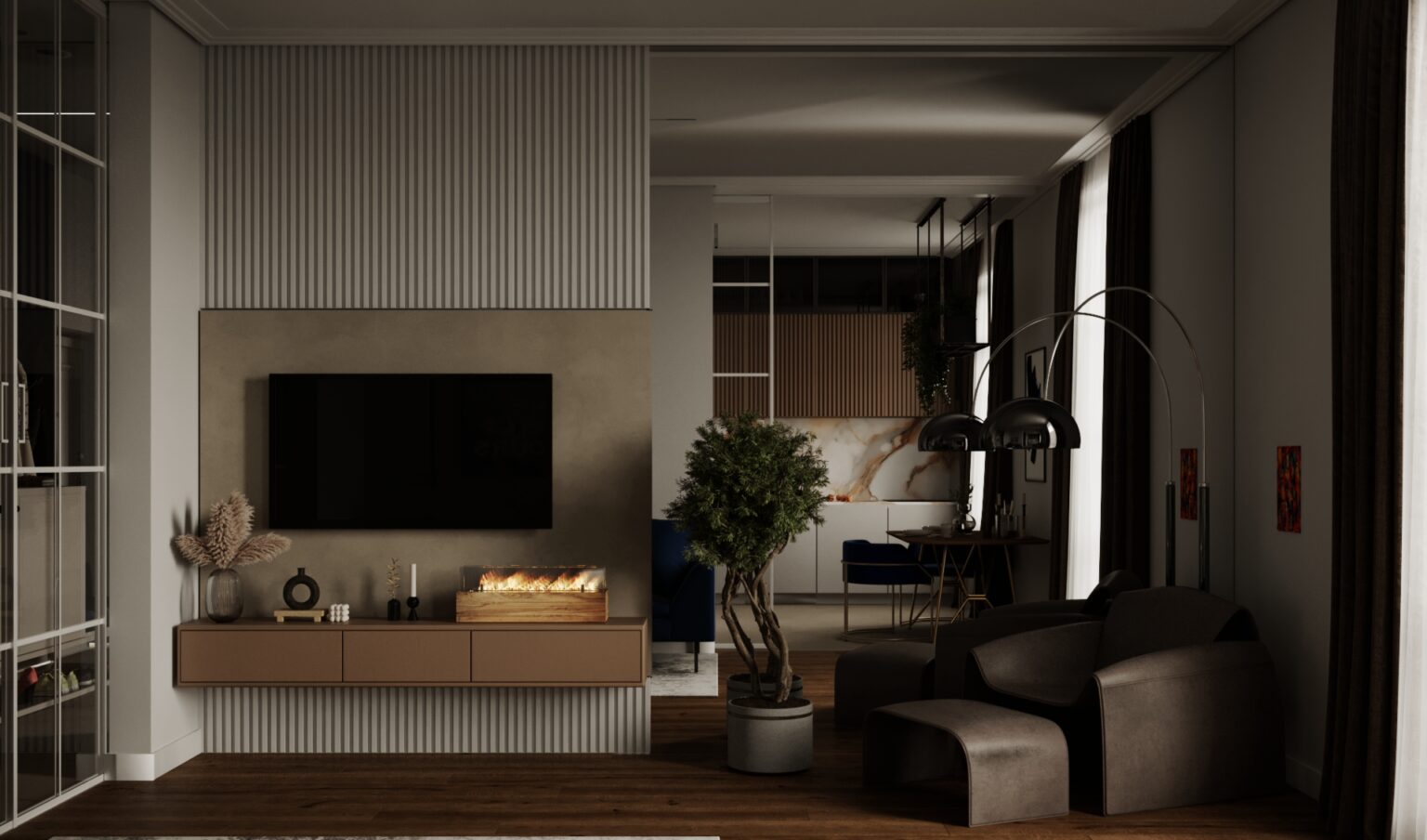 Интерьер гостиной MAG Interior